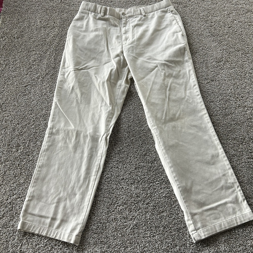 Dockers Recode Stretch Pants Mens 36x30 Beige Chino Regular Straight Leg Casual